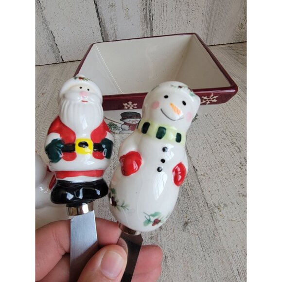 Variety snowman bowl spreader Santa figure Xmas decor home collection - Picture 6 of 13